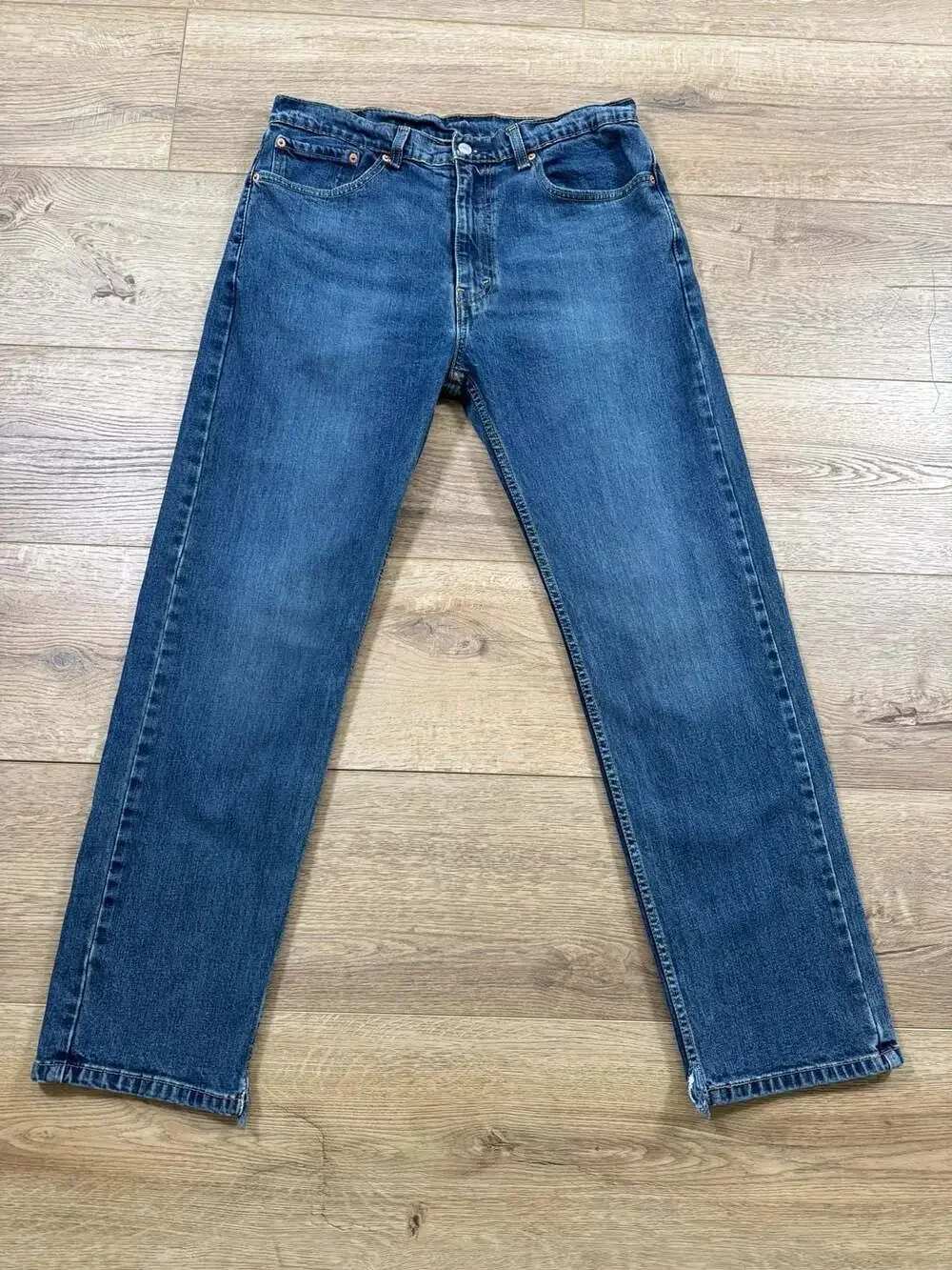 Vintage Levi’s 505 Jeans Mens W36 L32 Blue Straight Leg Made USA 90s